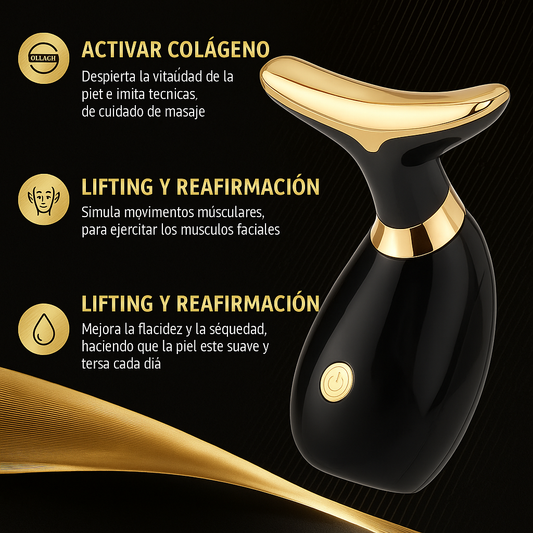 Masajeador facial VIBRACION sin luz Led