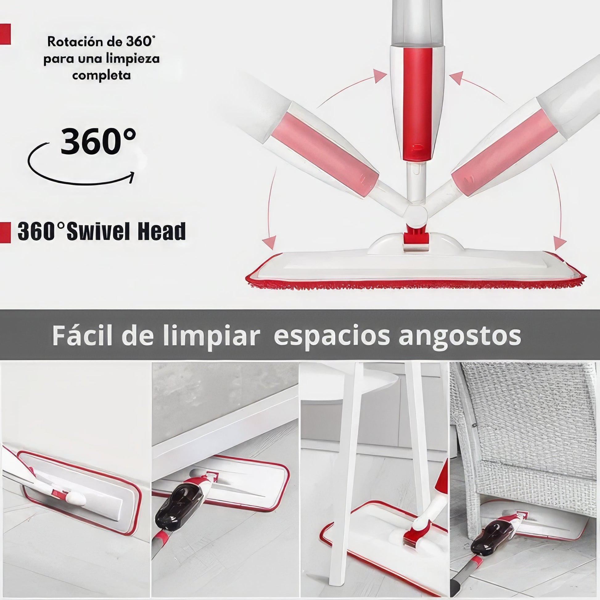 Trapeador Con Spray 360 Mopa PS-3
