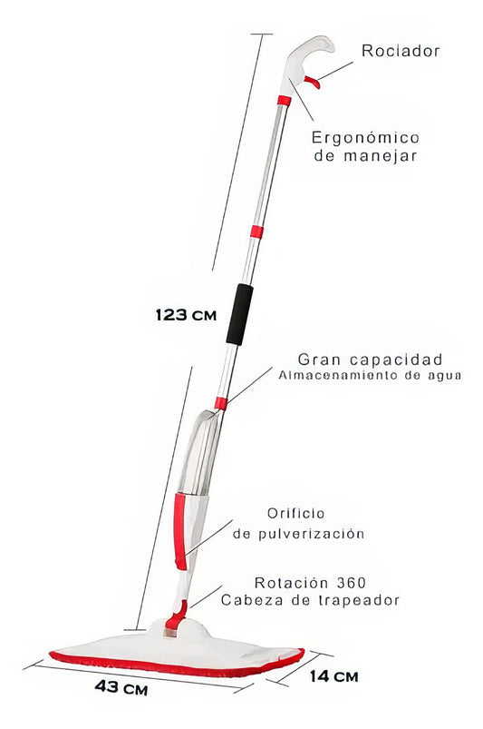 Trapeador Con Spray 360 Mopa PS-3